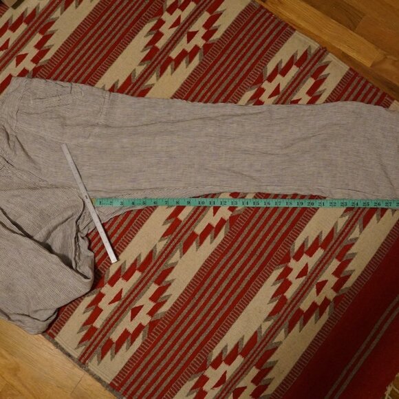 Chico's Women's Striped Linen Pants - Picture 9 of 10